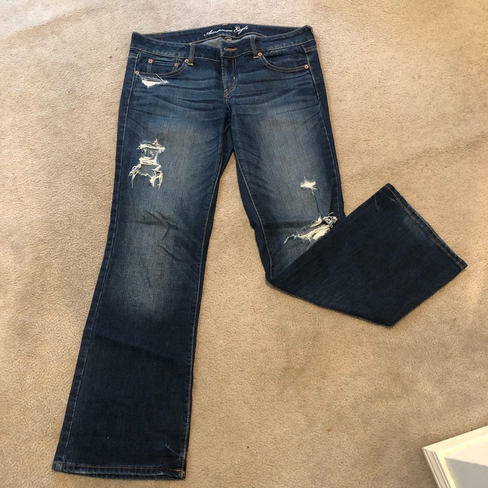 American Eagle Favorite Boyfriend Distressed Jeans